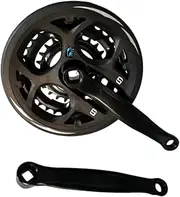 Bike Crankset 170 mm Easy to Install for Mountain Bike Gears Crank Set 42/32/24T Chainrings Maintenance Crank Replacement