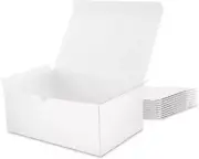 10 Gift Boxes 24X16.5X10 CM Gift Boxes with Lids, White Gift Boxes Bulk for Wedd