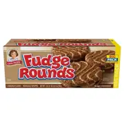 LITTLE DEBBIE FUDGE ROUNDS, (THREE BOXES, 12 PER BOX), TOTAL OF 36 COOKIES
