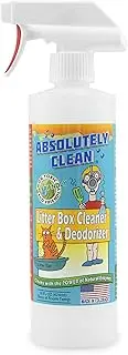 Absolutely Clean Litter Box Cleaner and Deodorizer, Eliminate Odors Quickly, Neutralizes Urine and Feces Odors in The Air and The Box, Make Litter Last Longer, Veteran Owned