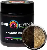Eye Candy Pigments Premium Brown Mica Powder - Kendo Brown (25gr) - for Epoxy, Resin, Soap, Paint, Woodworking, Acrylic Pouring, Bath Bombs, Fishing Lures - DIY Arts and Crafts Additive