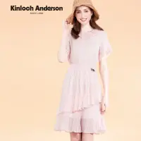 在飛比找momo購物網優惠-【Kinloch Anderson】荷葉斜邊裙襬縮腰連身裙 