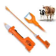 Cattle prodder stock prod electric shock flexi rechargeable Led Torch 107cm 9kV