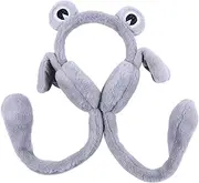 [VALICLUD] 2 Pcs Plush Earmuffs Fleece Frog Earmuffs Plush Ear Cover Earmuffs for Women Winter Costume Accessory Plush Ear Cap Novel Earmuff Acrylic Child Multipurpose Headband