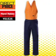 Hard Yakka HI VIS 2TONE DRILL ACTION BACK OVERALL,Y01526