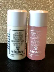 sisley cleansing milk 30 ml ,toning lotion 30ml travel size
