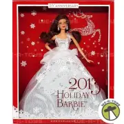 2013 Holiday Barbie 25th Anniversary Auburn Hair Mattel X9194 Kmart Exclusive