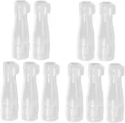 ASAKKURA 10pcs Makeup Brush Covers Plastic Brush Head Protective Covers for Travel Case