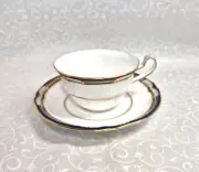 SPODE Chancellor Cobalt Blue Gold Trim Footed Cup & Saucer Set