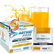 Arthripain - Sugar Free CLINICALLY Tested Joint Juice for Joint Relief Support – Glucosamine Chondroitin MSM – One a Day Helps Repair Cartilage – Made in The USA – 15 Sachets