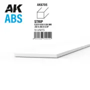 AK-Interactive ABS Strips 0.25 x 4.00 x 350mm (10pcs)