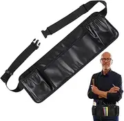 Hair Cutting Tool Pouches | Hair Cutting Tool Apron Barber Scissor Bag - 5 Pockets PU Leather Waist Pouch Short Length Salon Barber Apron for Hairstylist Tools