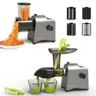 Slow Masticating Juicer & Veggies Grater: Cold Press Juicer for Vegetable & F...