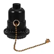 Desk Lamp Holder with Pull Light Socket Replacement Outlet Assembly and