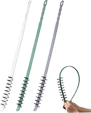 3Pcs Washing Machine Cleaning Brush, Flexible Nylon Bristles Laundry Brush, 0.8x23.6in Effective for Washing Machine Drums
