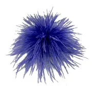 Feather Brooch Feathers Corsages Cloth Decorations Ostrich Feather Material Royal Blue