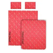 Corvette C7 Printed Sheet Queen Bed 4 Piece Set