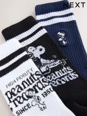 White/Black DJ Snoopy Pattern License Sports Socks 3 Pack (F03242) | $27