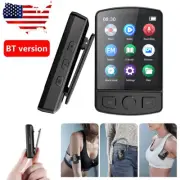 0-128GB MP4 MP3 Player Bluetooth 5.2 Lossless Music Speaker Clip FM Radio Audio
