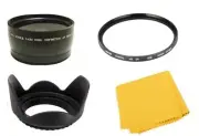 Wide Angle Lens, UV Filter, Hood for Nikon D5600 D3500 D3400 w/ AF-P DX 18-55mm