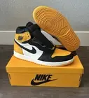 Nike Air Jordan 1 Retro High OG Yellow Toe Taxi 555088-711 Men's Size 12 NEW