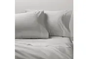 Gainsborough 250TC Cotton Percale Sheet Set Stone Grey Queen