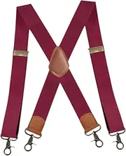 [Fiocias] X Shape Suspenders for Big And Tall Men