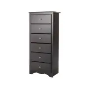 Costway Chest of 6 Drawers Clothes Storage Cabinet Brown