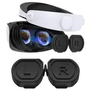 Lens Protector Cover Dust Proof for PS VR2 Lens,Silicone Anti-Dust Lens Protective Shell Cover Accessories Compatible with Playstation VR2 Headset - Black