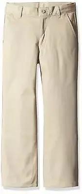 Dockers Boys' Uniform Twill Pants, Khaki, 34 H