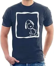 [Peanuts] Snoopy White Lean Men's T-Shirt