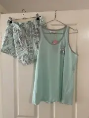 Peter Alexander Ladies Pyjama Set Mint Fox Large