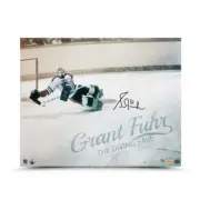 UDA GRANT FUHR "DIVING SAVE" 16 x 20 SIGNED AUTO #6/31 AUTOGRAPH EDMONTON OILERS