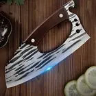 Meat Cleaver Knife Unique Effort Saving Stainless Steel Kitchen Chef Knives