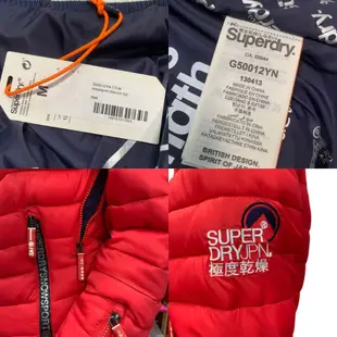 Superdry 極度乾燥 雪衣羽絨外套 M號 SNOW 寒流保暖 極輕 修身版型 防風外套