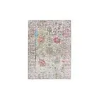 2'2"x3'1" Beige Silk With Textured Wool Hand Knotted Oriental Mat Rug G63741