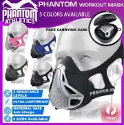 Phantom Workout Mask High Altitude Training Elevation Stimulation +Carrying Case