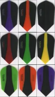 10 PACK OF HARROWS SLIM RETINA Dart Flights: 10 sets