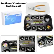 Dental Sectional Contoured Matrices kit Matrix Bands Clamping Ring Forcep Wedges