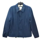 Cole Haan Men's Size L Coaches Jacket with Sherpa-Fleece Lining, Navy, NwT