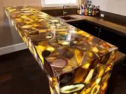 Natural Brown Agate Countertop, Agate Dining Table, Kitchen Slab Table Home Deco