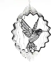 Wind Chimes Stainless Steel Stereo Rotating Metal Wind Chime Humming Wind Spinner Kinetic Metal Art Spinner Outdoor TerraceHanging Decor Wind Chimes Outdoor