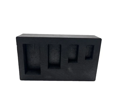 (4) Cavity 1-2-5-10 oz Silver Bar AG Graphite Ingot Mold