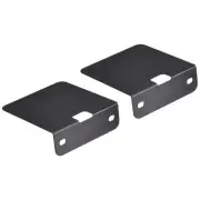 Floating Speaker Shelves, Metal Speaker Wall Support Bookshelf Black Pack of 2