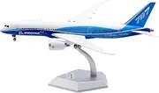 Pre-Built Model Aircraft 27CM 1/200 Scale Miniature Model Collectible Airplane for Boeing 787-8 Original Paint N787BA Aircraft Replica Miniature Airplane Model