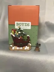 Boyds Bears Treasure Box-St. Nick’s Sleigh with Orville McNibble