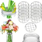 Jar Lid Metal Flower Lid Insert Mason Grides Flower Organizer Lid for Jar