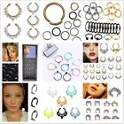 Fake Unisex Septum Clicker Nose Ring Non Piercing Hanger Clip On Jewelry ^yo