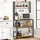 5Tier Freestand Kitchen Baker Rack Microwave Oven Stand Industrial Storage Shelf