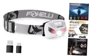 Rechargeable LED Headlamp - Super Bright, Lightweight, and Comfortable White